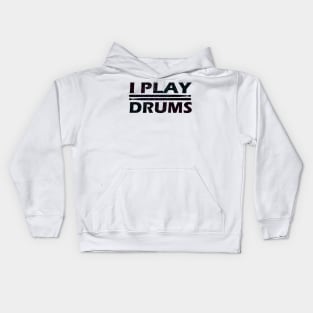 I Play Drums - Sparkles Kids Hoodie